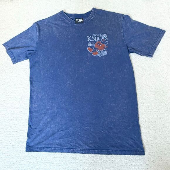 New Era 100% Cotton Mineral Wash New York Knicks Basketball Medium Weight Short - Picture 2 of 12